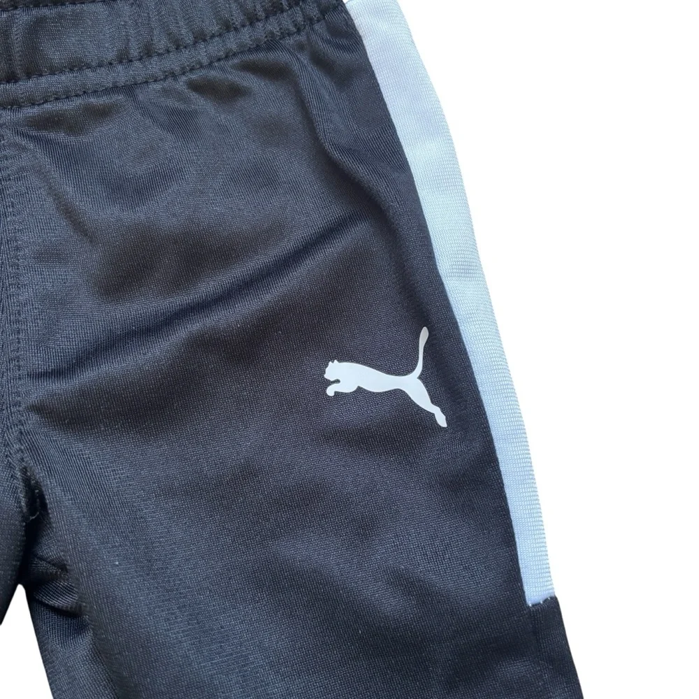 Puma Baby Boy Black & White Track Suit / Pants and Zip Up Jacket 3-6 Months - Picture 3 of 10